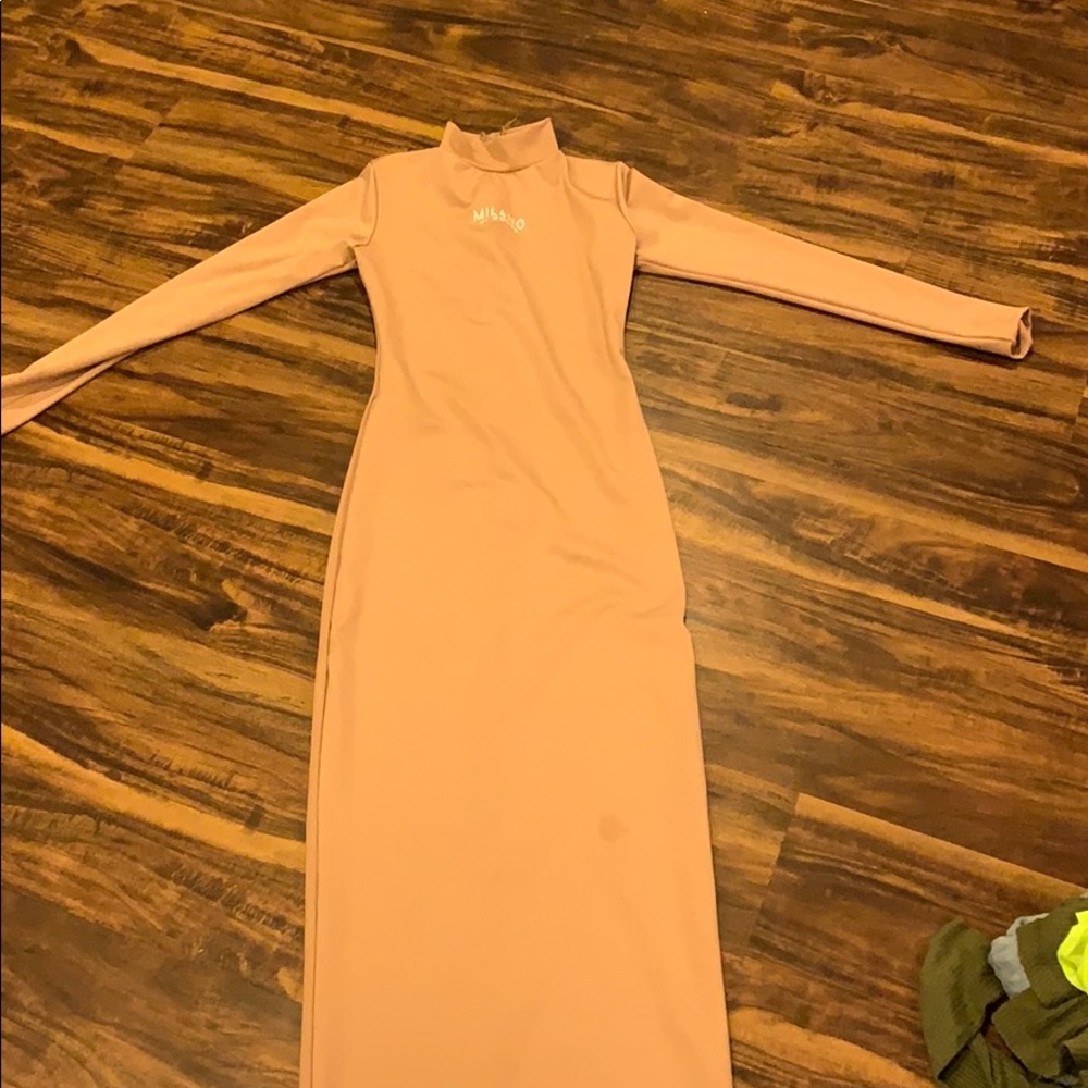 Milano nude ankle dress